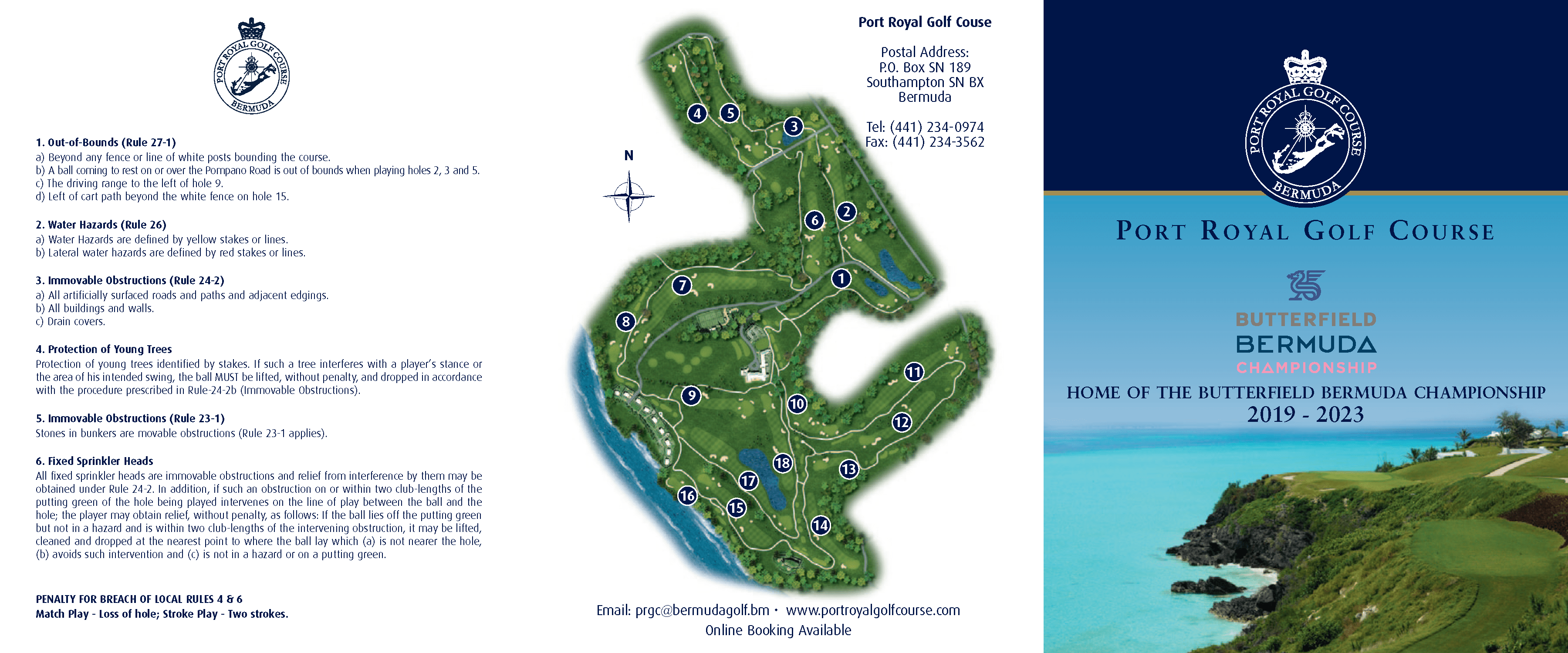 Scorecard Port Royal Golf Course